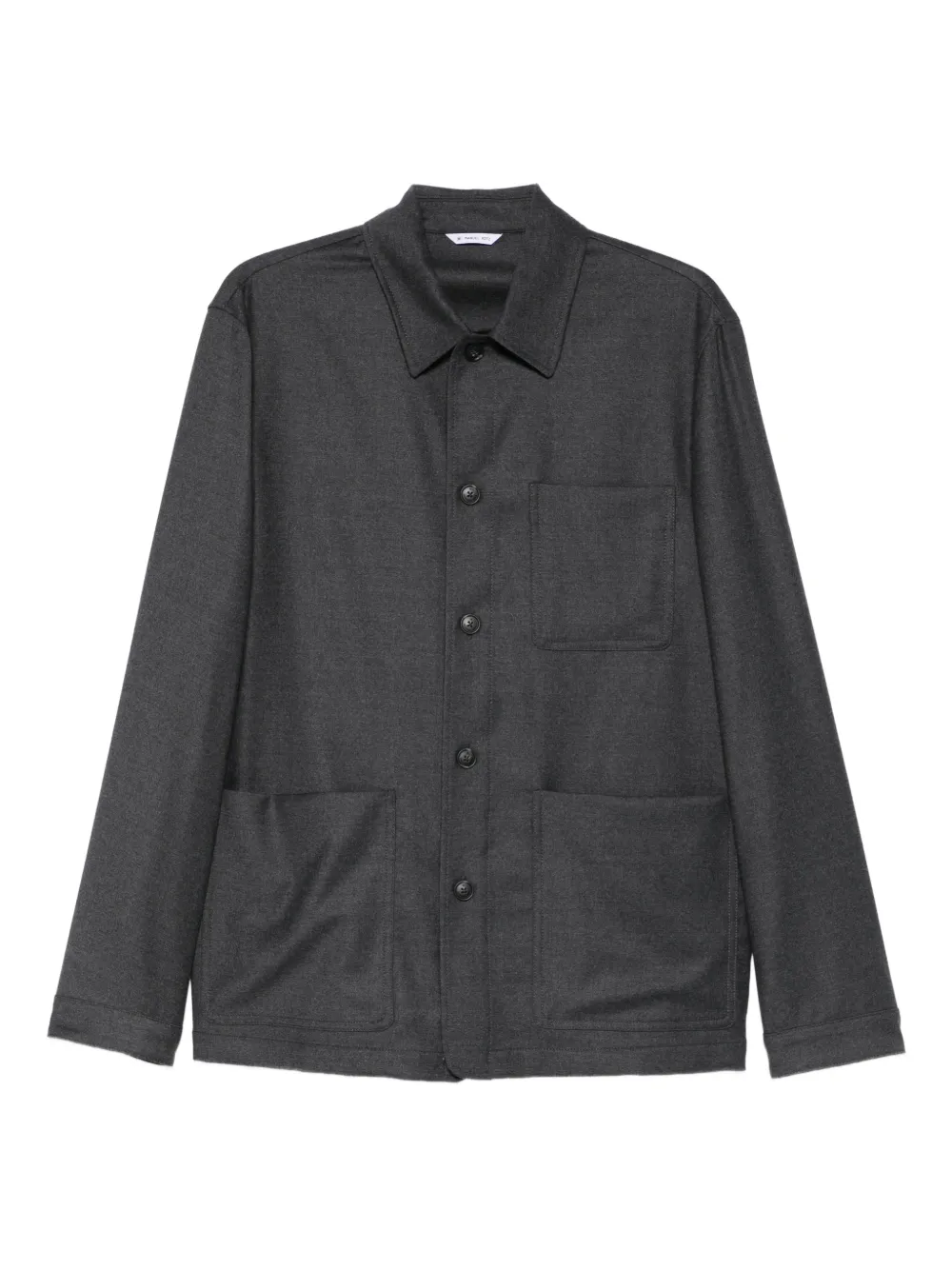 Manuel Ritz patch-pocket shirt jacket | Grey | Image 1