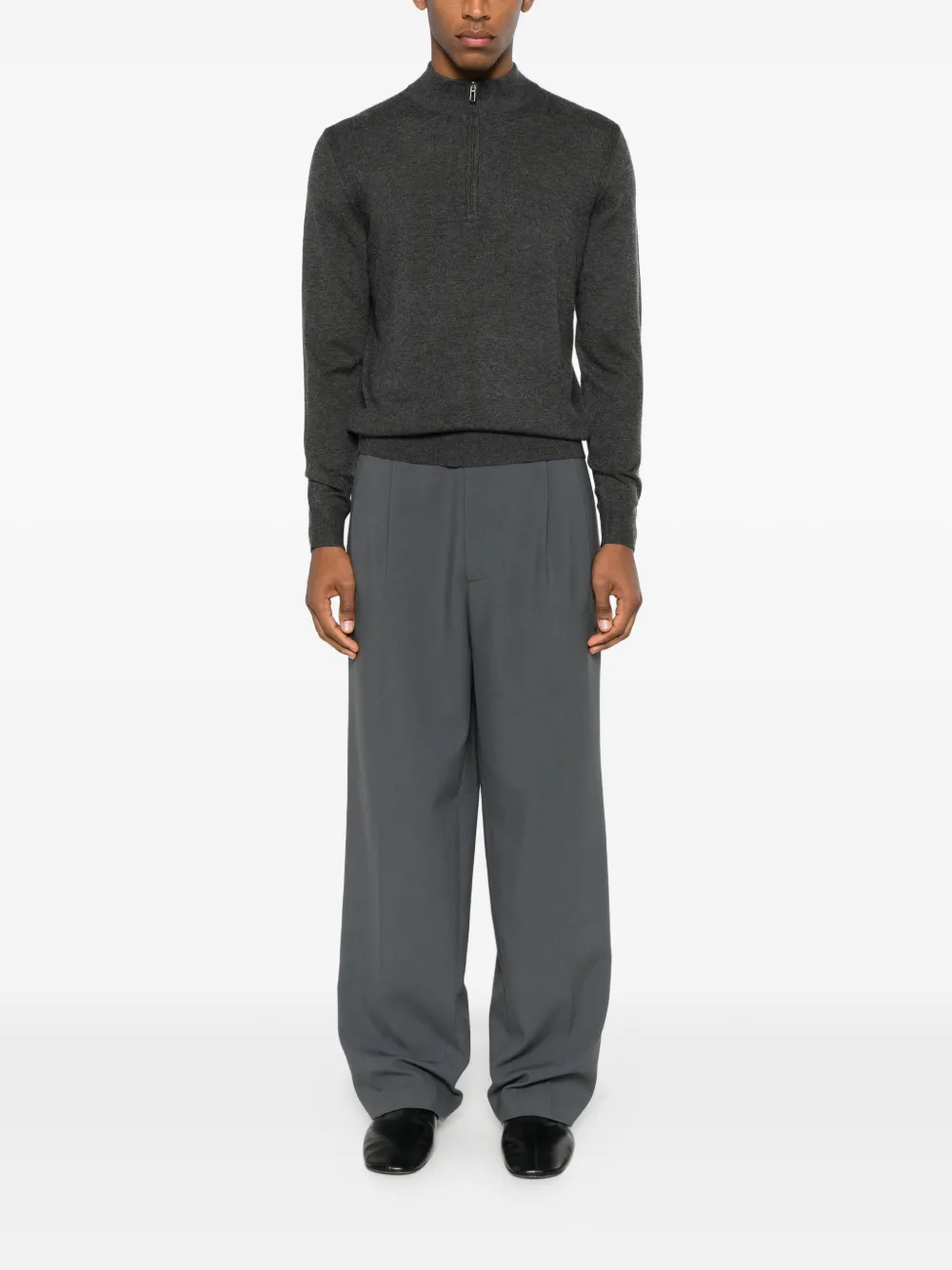 DIKTAT half-zip sweater - Grijs