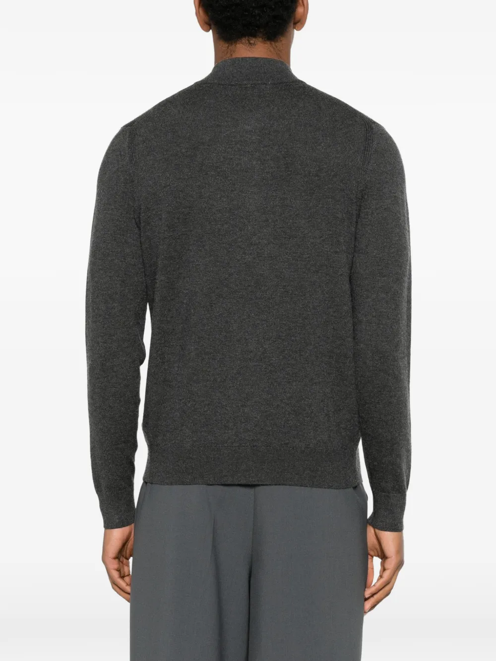 Diktat Half-zip Sweater In Gray