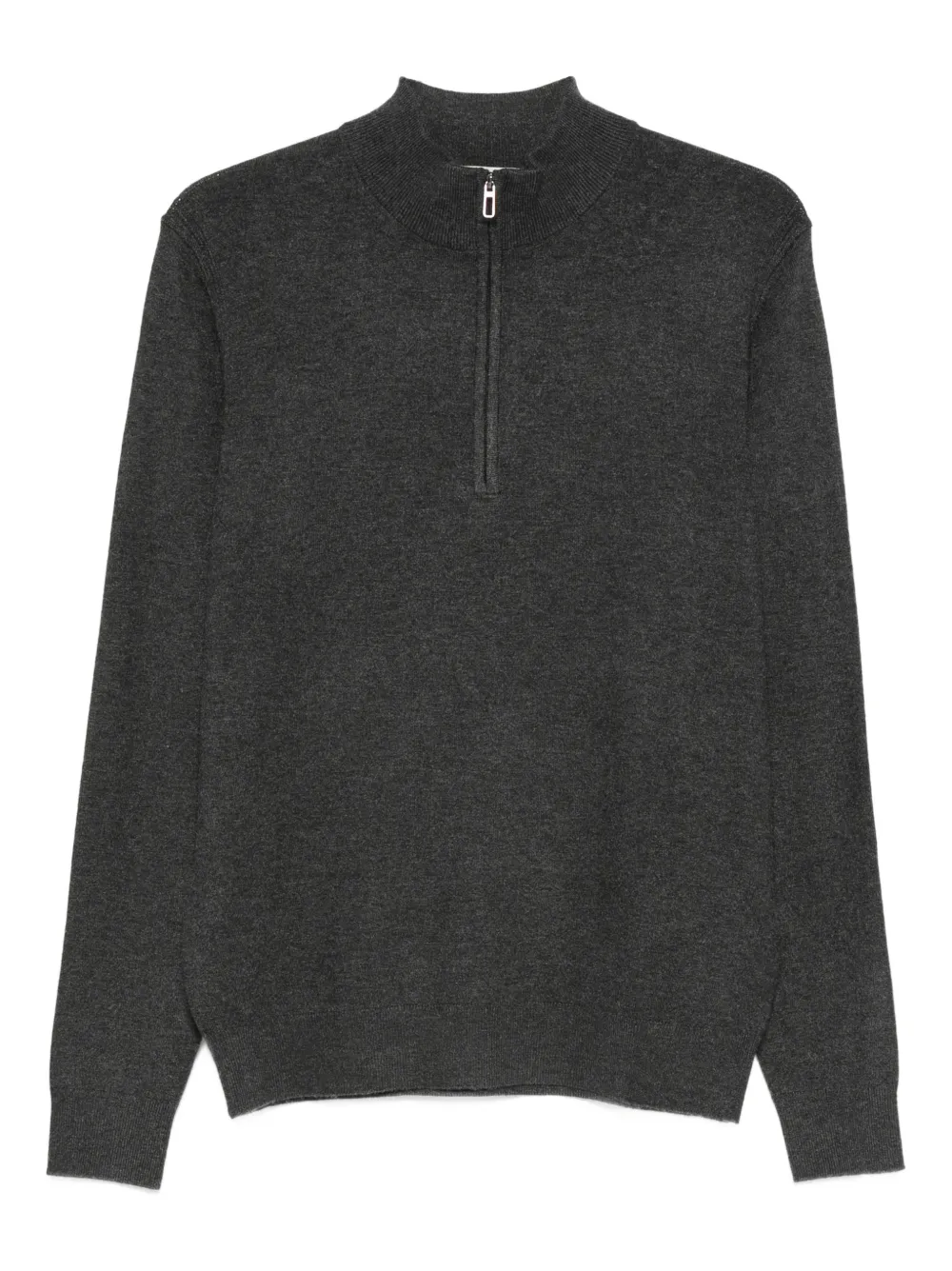 Diktat Half-zip Sweater In Gray
