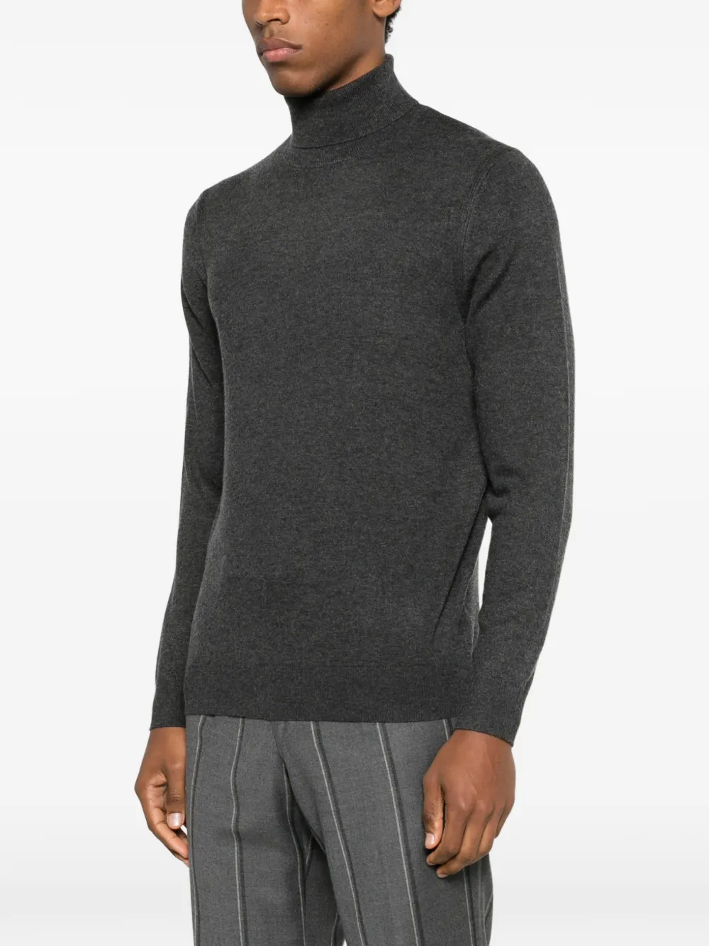 Diktat Roll-neck Sweater In Black