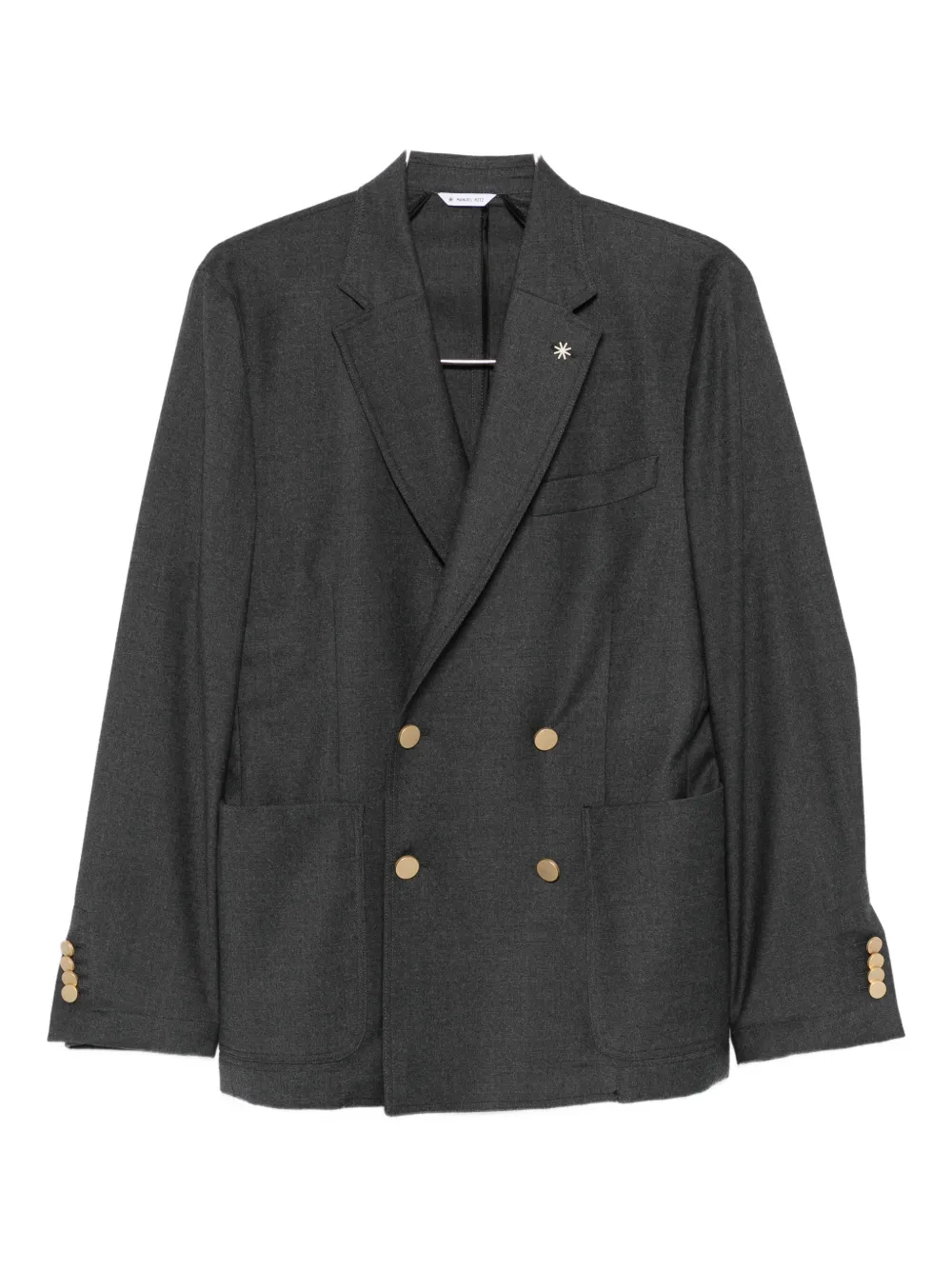 Manuel Ritz double-breasted button jacket - Blu
