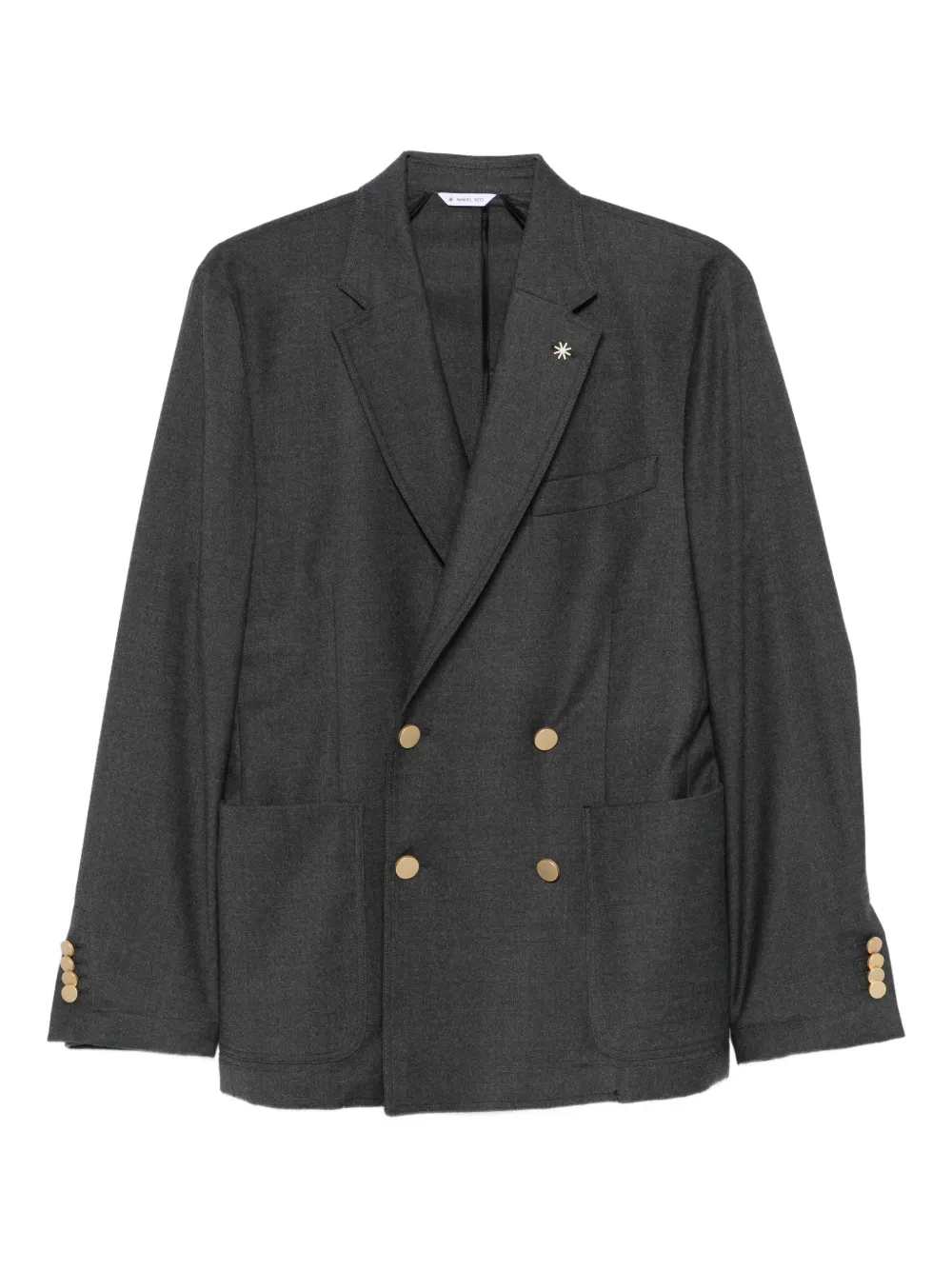 Manuel Ritz double-breasted button jacket | Blue | Image 1