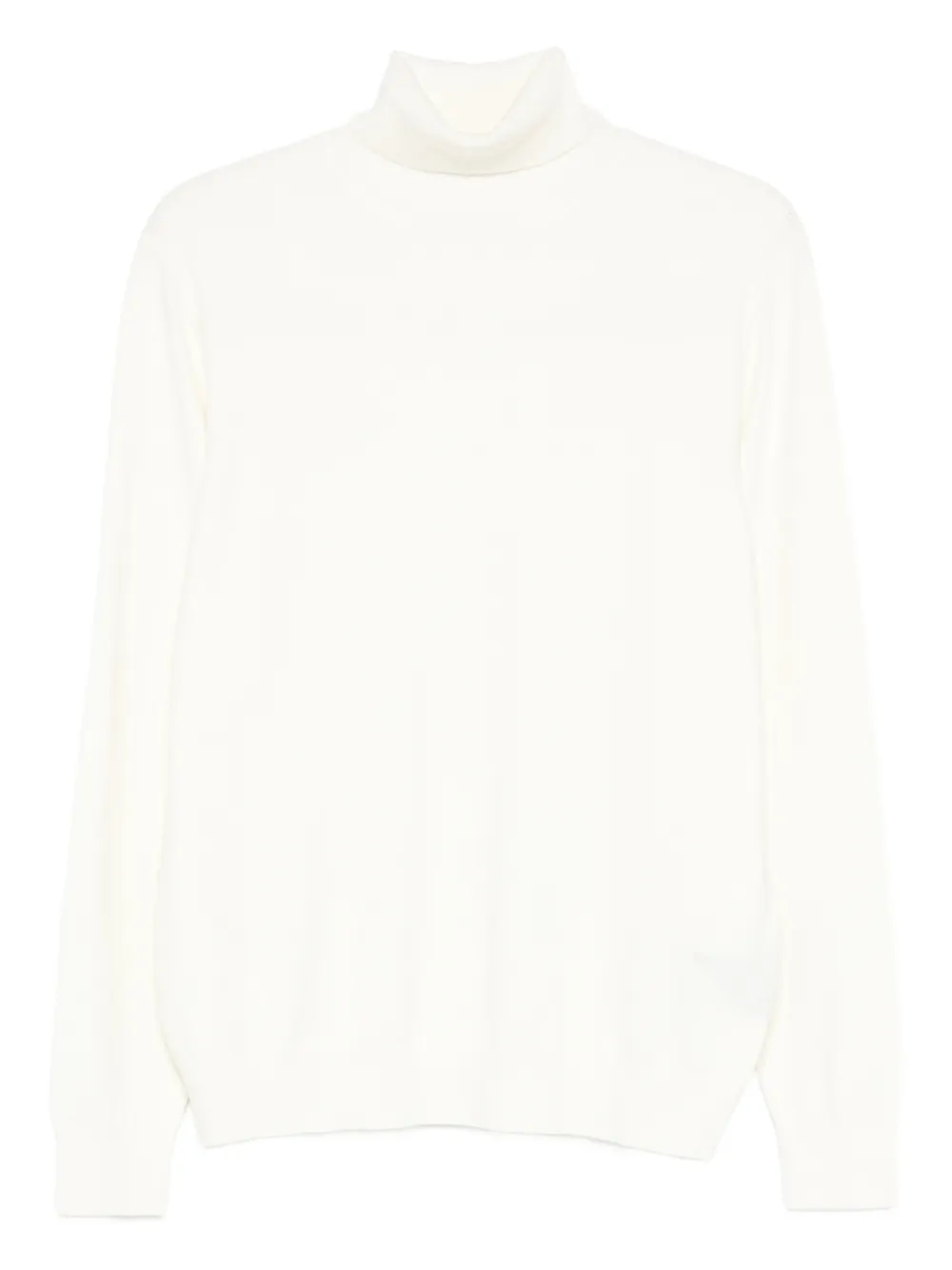 Diktat Roll-neck Sweater In White