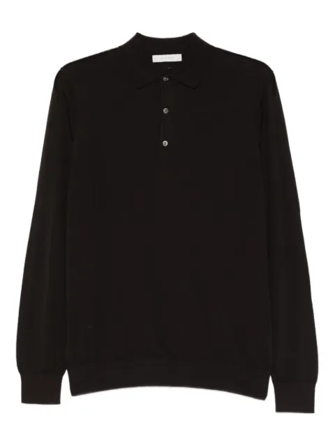DIKTAT long-sleeve wool polo shirt