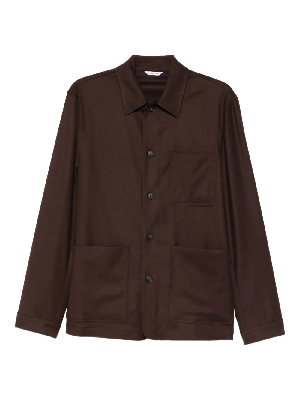 Manuel Ritz patch-pocket shirt jacket | Brown | Image 1