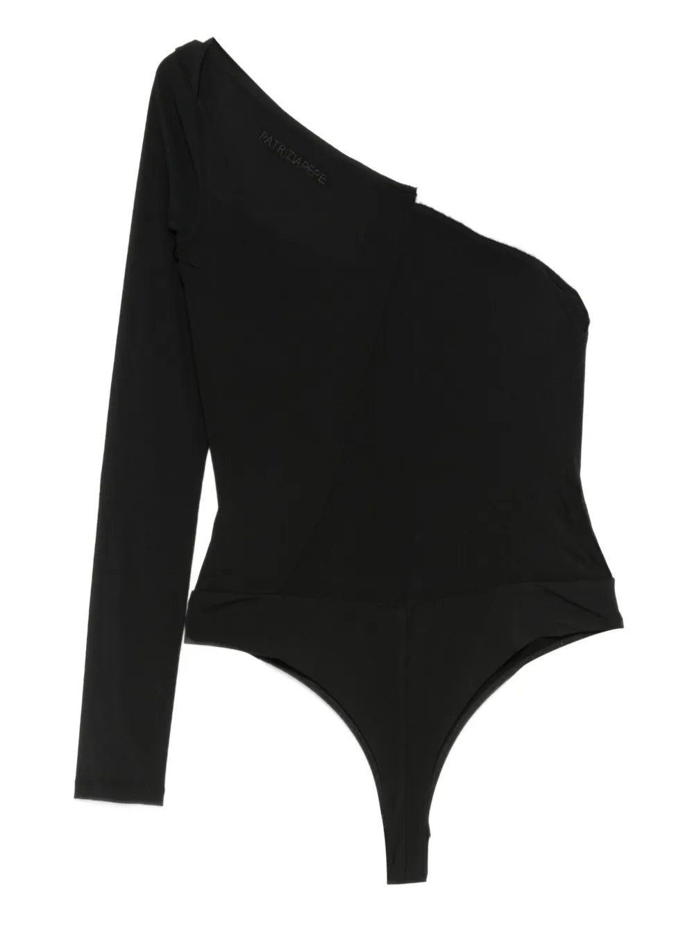 Patrizia Pepe Asymmetrische body met pailletten - Zwart