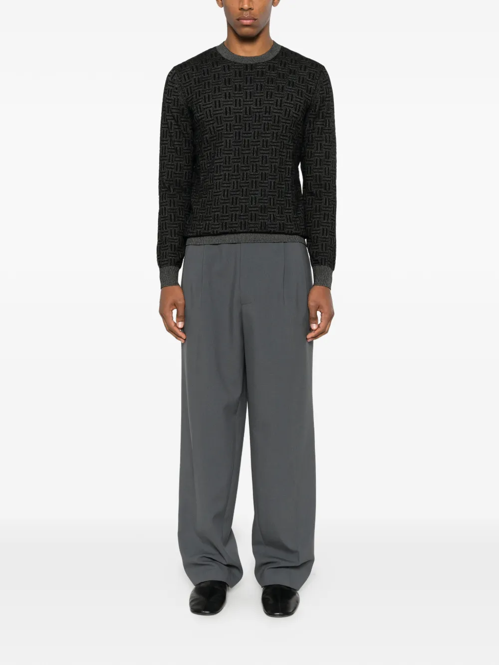 DIKTAT crew-neck sweater - Zwart