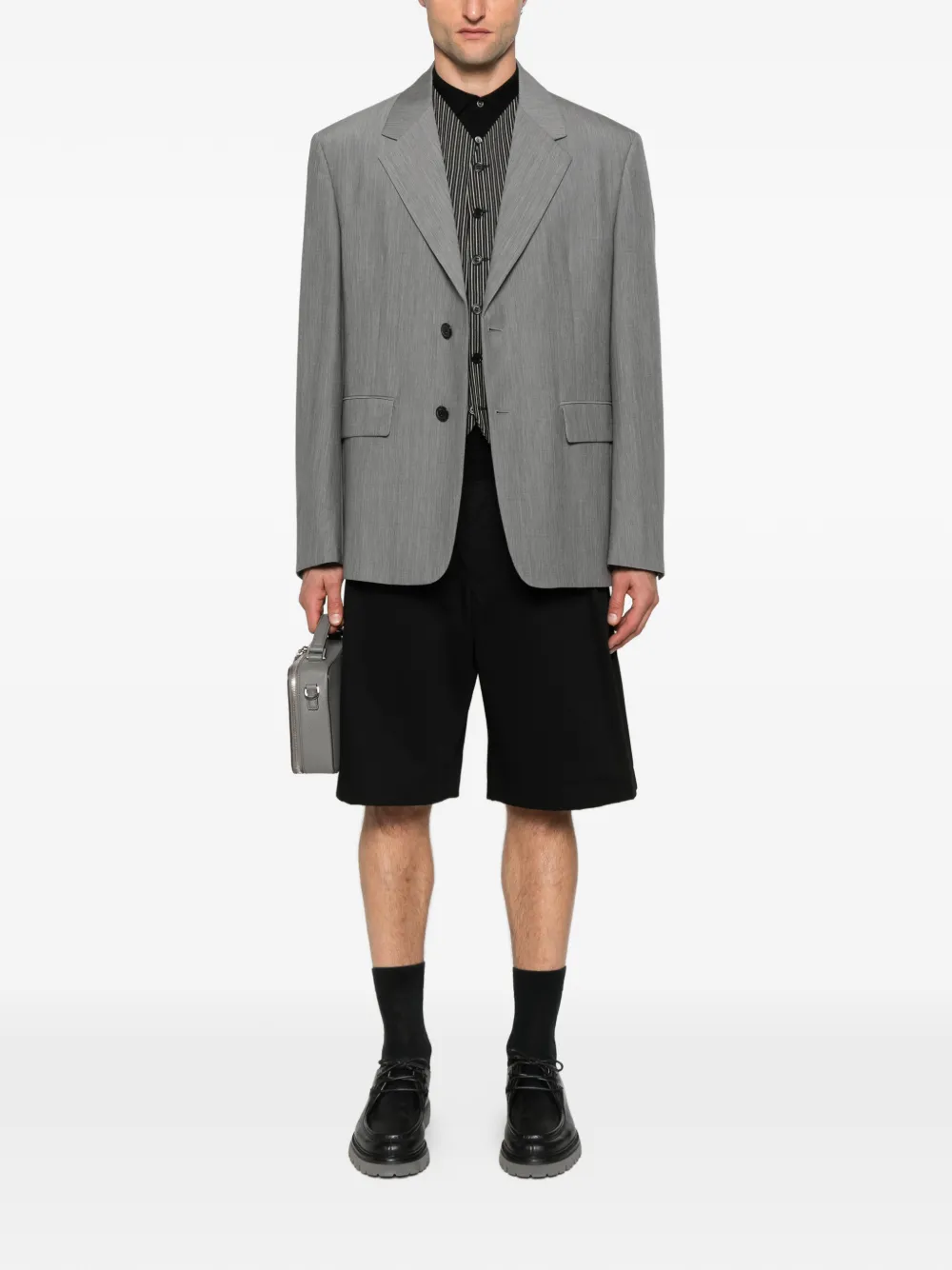 DIKTAT long-sleeve polo shirt - Zwart