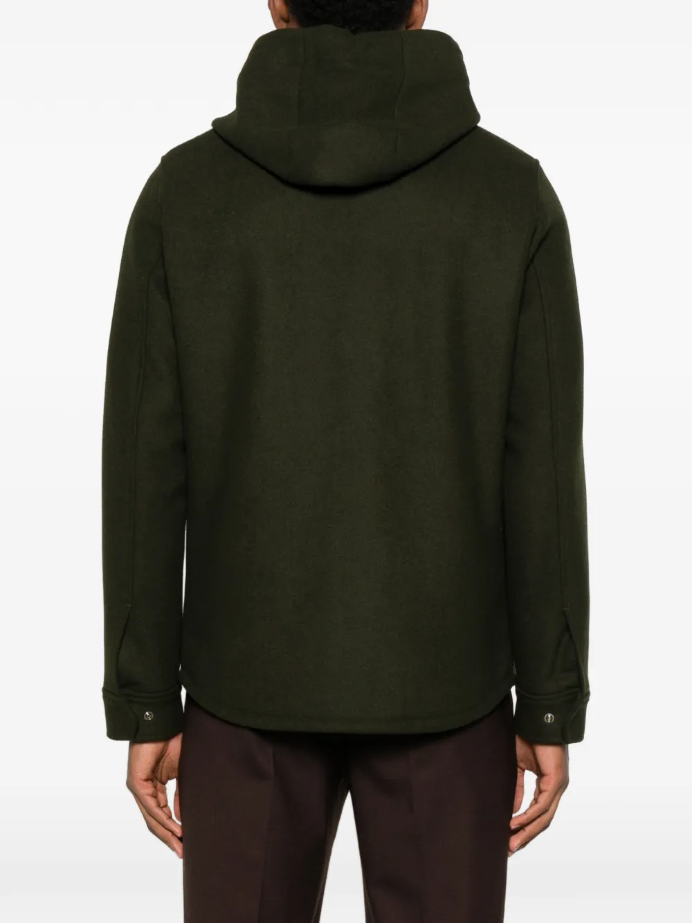 Manuel Ritz Hooded Pocket Jacket In Green