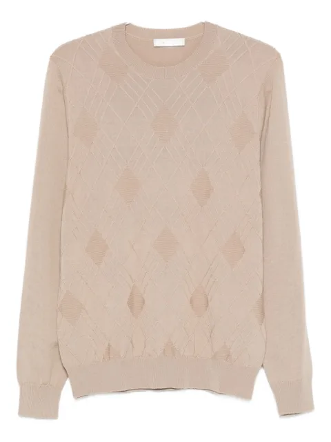 DIKTAT argyle-pattern sweater