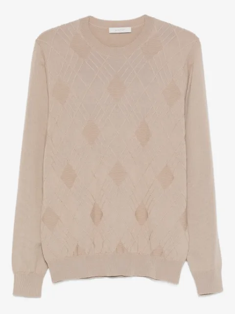 DIKTAT argyle-pattern sweater