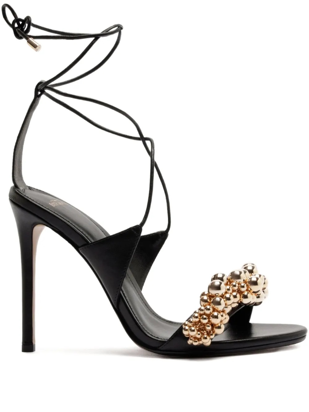 Alexandre Birman Sandali Gia con perline 100mm - Nero