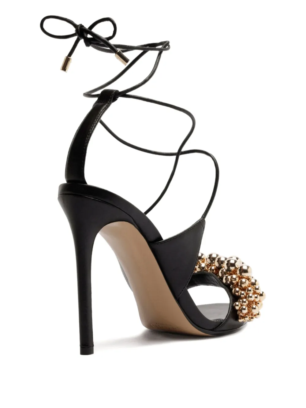 Alexandre Birman 100 mm Gia sandalen met kralen Zwart