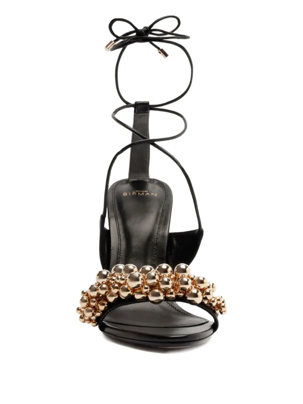 Alexandre Birman 100 mm Gia sandalen met kralen Zwart