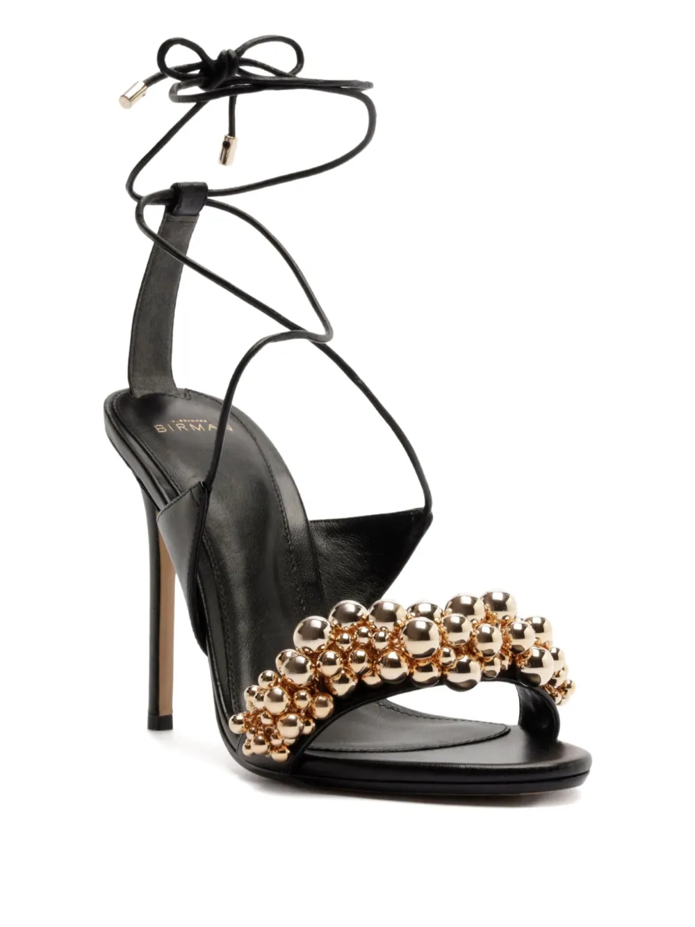 Alexandre Birman 100 mm Gia sandalen met kralen Zwart
