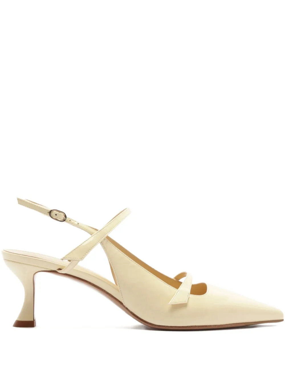 Alexandre Birman 60 mm Tita pumps met puntige neus Beige
