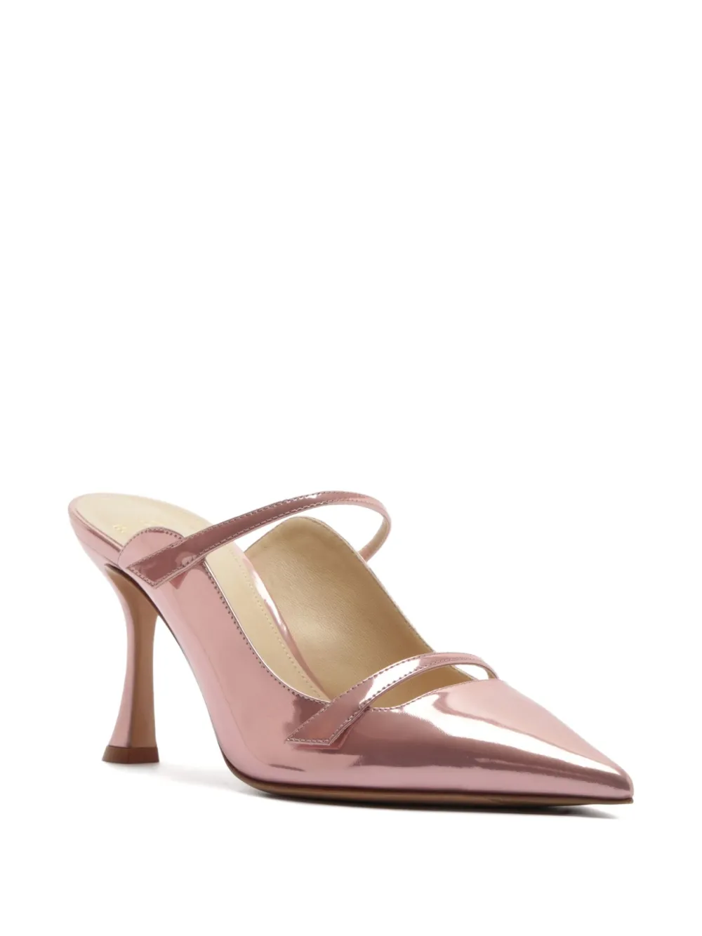 Alexandre Birman 85 mm Tita muiltjes met puntige neus en bandje Roze