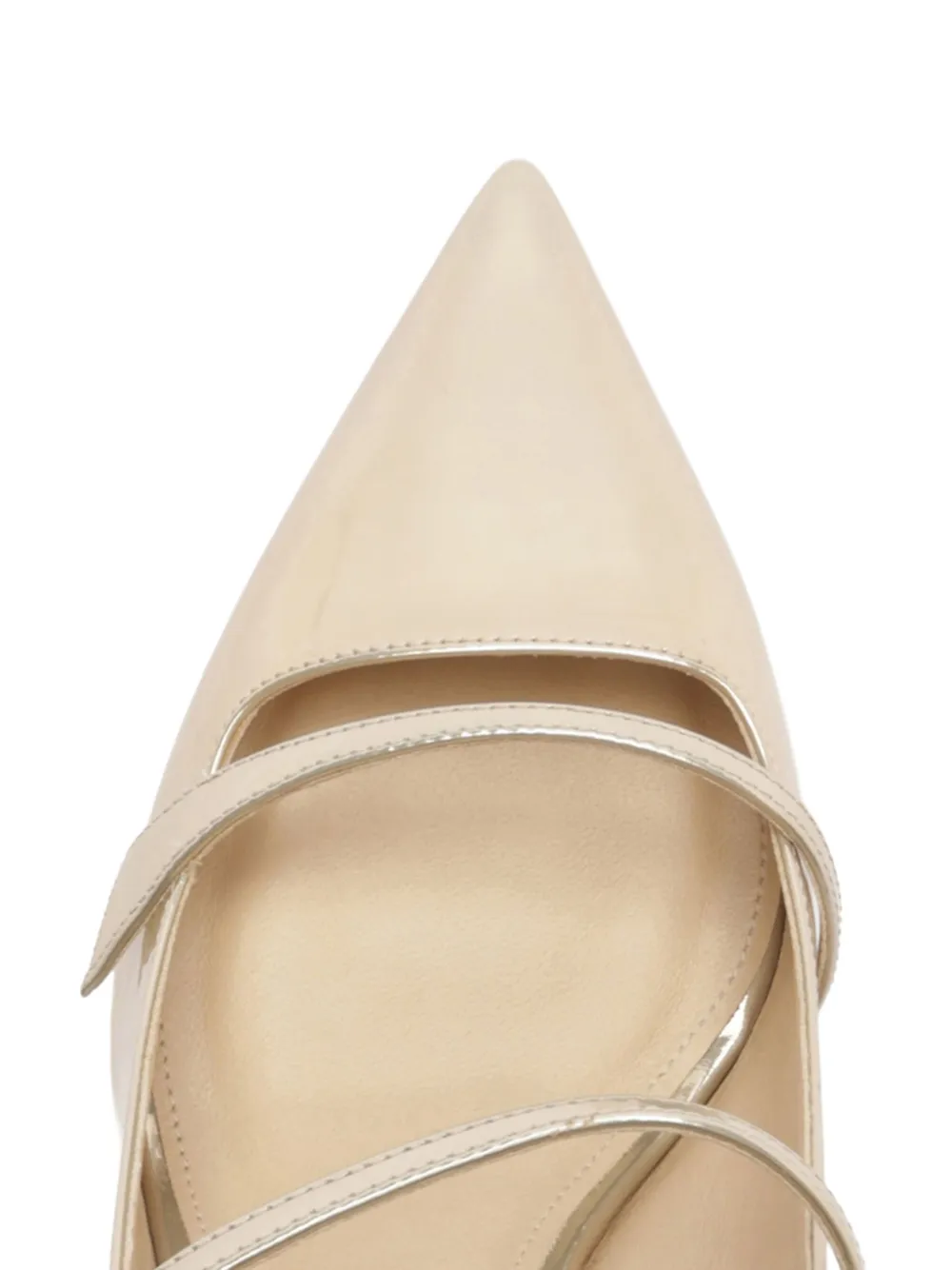 Alexandre Birman 60 mm Tita muiltjes met puntige neus en bandjes Beige