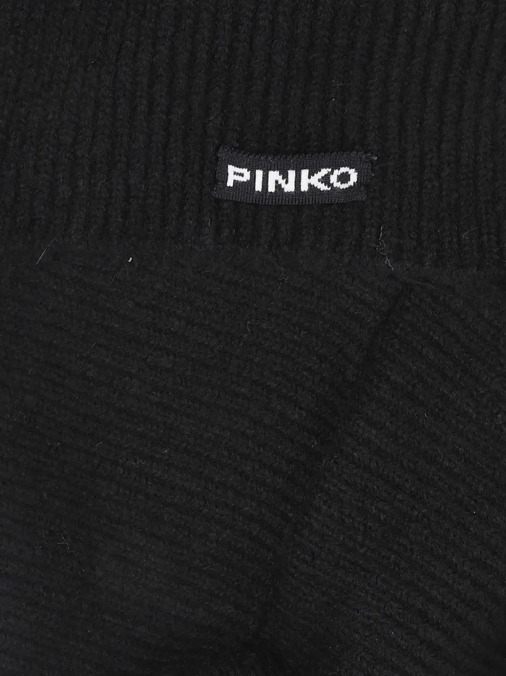 PINKO hood-detail scarf - Zwart