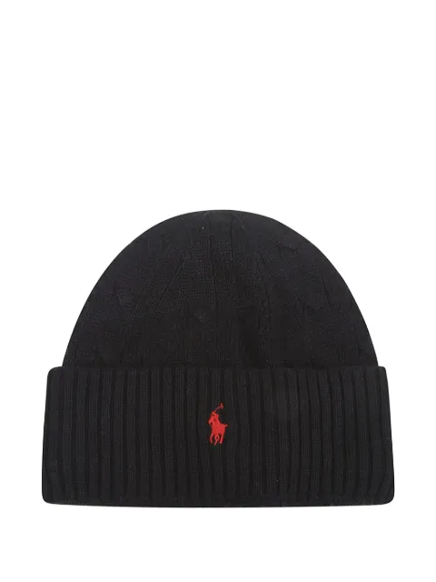 POLO RALPH LAUREN KIDS logo-embroidered beanie hat