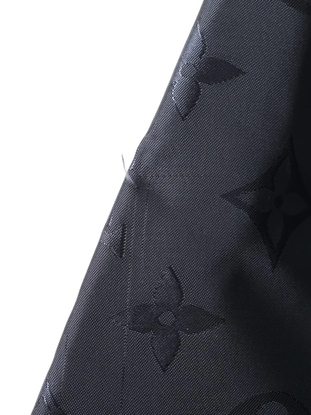 Pre-owned Louis Vuitton 2015-2024 Monogram-pattern Jacket In Black