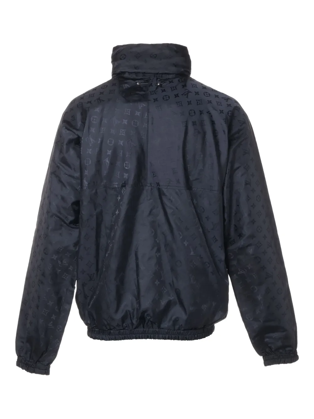 Pre-owned Louis Vuitton 2015-2024 Monogram-pattern Jacket In Black