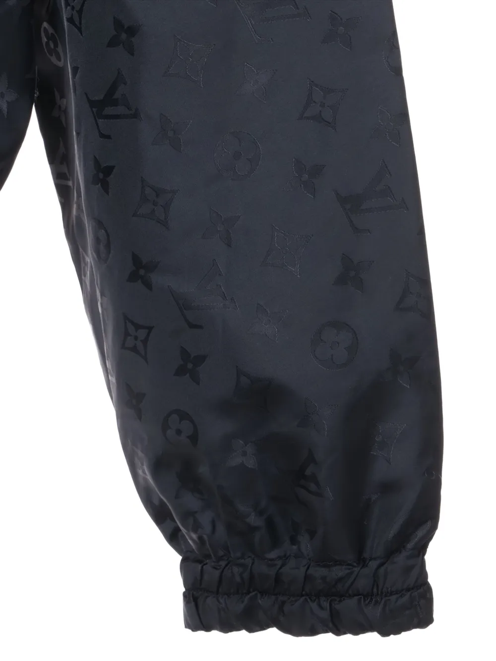 Pre-owned Louis Vuitton 2015-2024 Monogram-pattern Jacket In Black