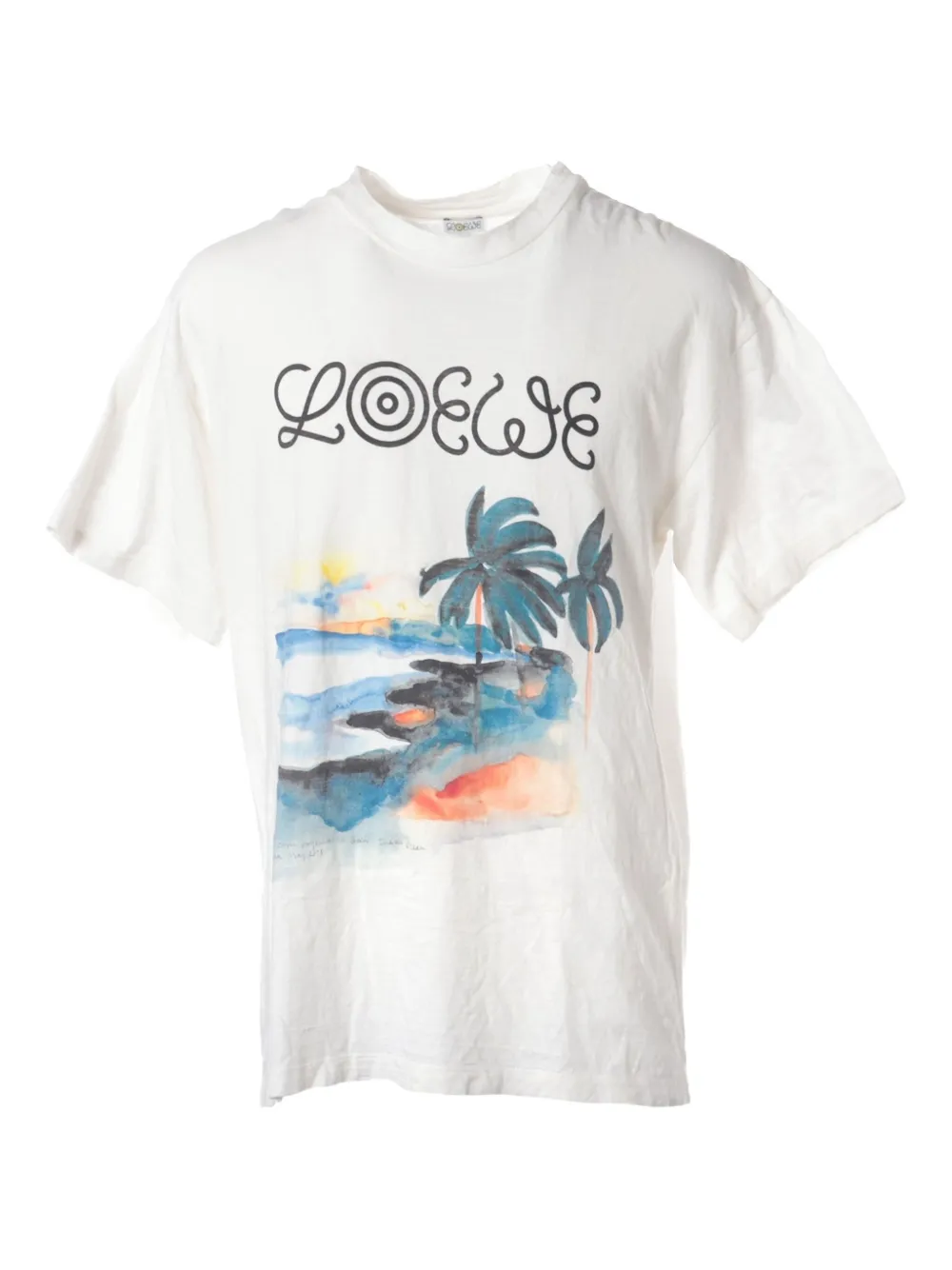 Loewe Pre-Owned 2020 graphic-print T-shirt | White | Image 1