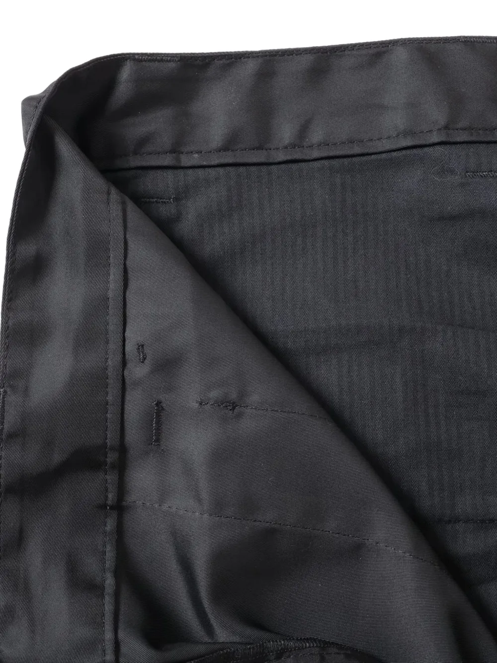 Pre-owned Prada 2020 Logo-detail Trousers In Black