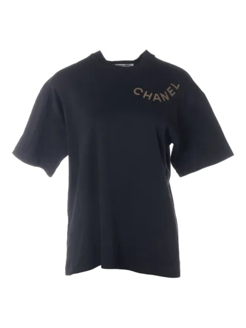 CHANEL Pre-Owned t-shirt à logo imprimé (1980-1990)