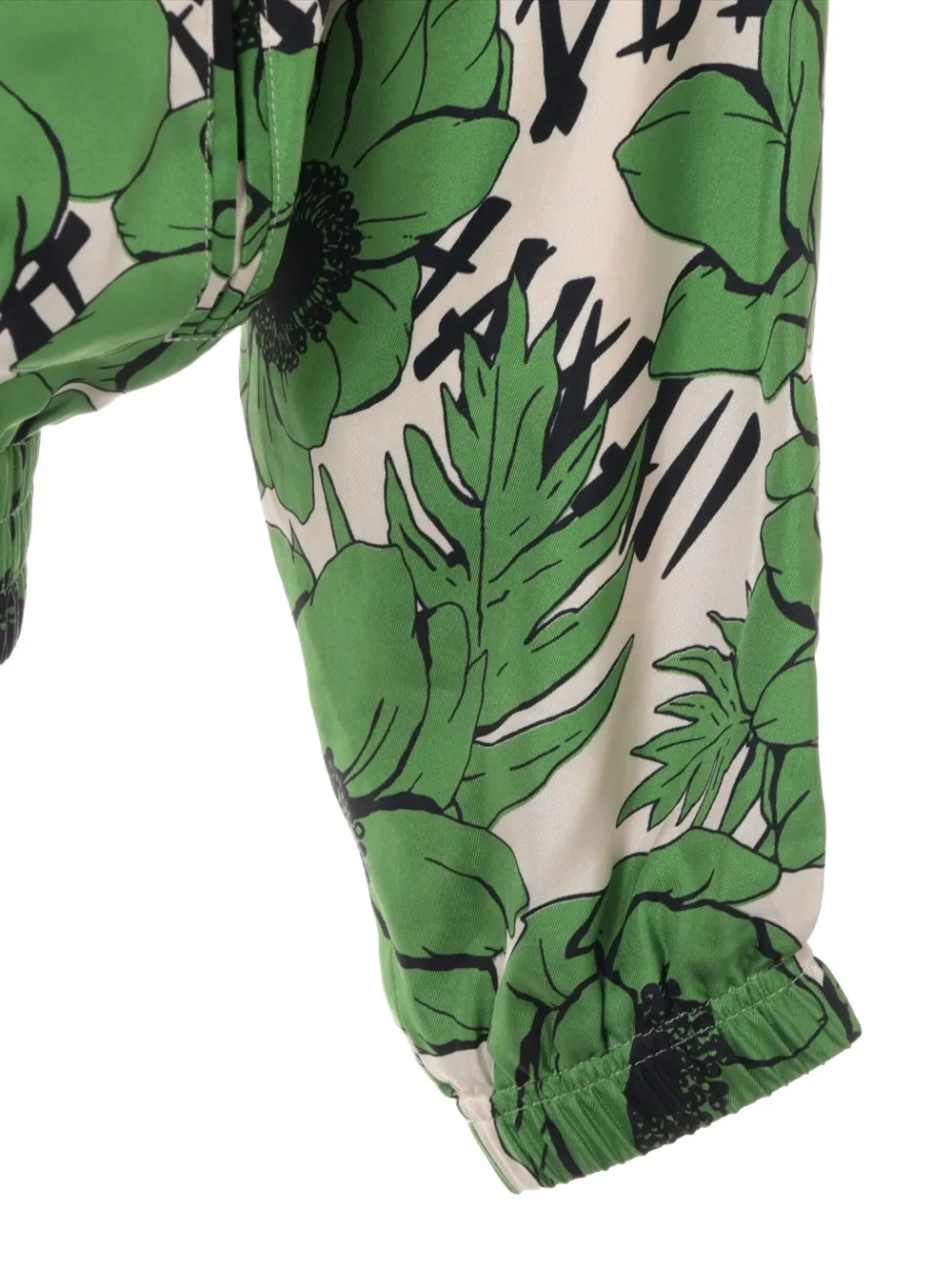 GUCCI Pre-owned 2000-2020s Floral-print Jacket In Green