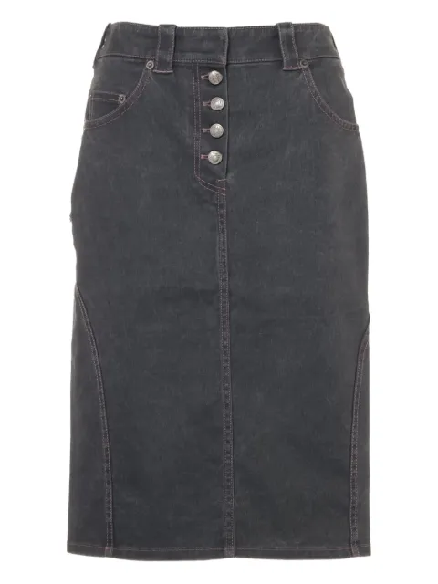 Christian Dior Pre-Owned 2003 denim midi skirt