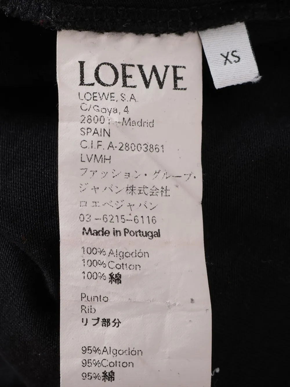 LOEWE Pre-owned 2000 Logo-detail T-shirt In Black