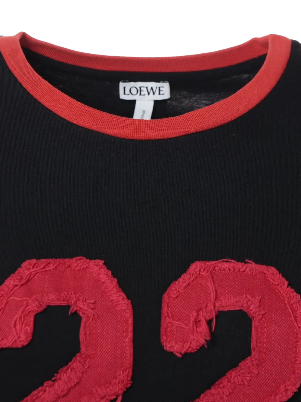 LOEWE Pre-owned 2000 Logo-detail T-shirt In Black