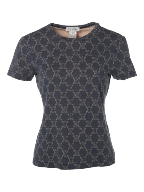 Celine Pre-Owned 1990-2000s Macadam-pattern T-shirt