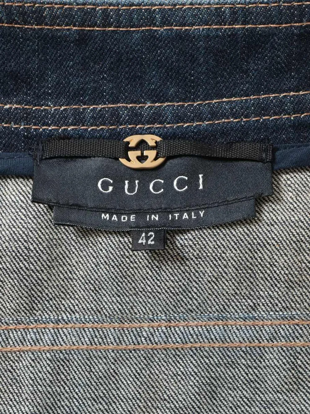 Pre-owned Gucci 2003 Denim Suit In Blue