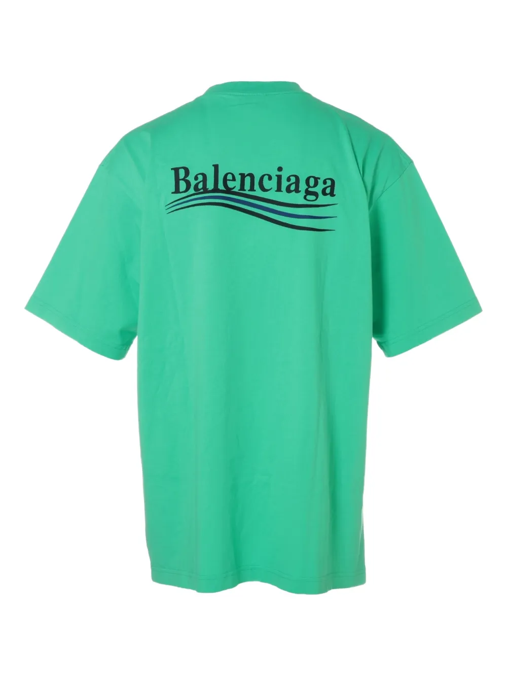 Pre-owned Balenciaga 2020-2025 Political Campaign T-shirt In Green