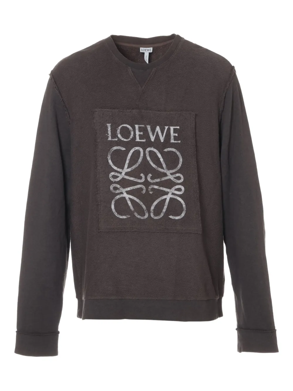Loewe Pre-Owned sudadera con parche de Anagrama 2000-2020 | marrón | Image 1