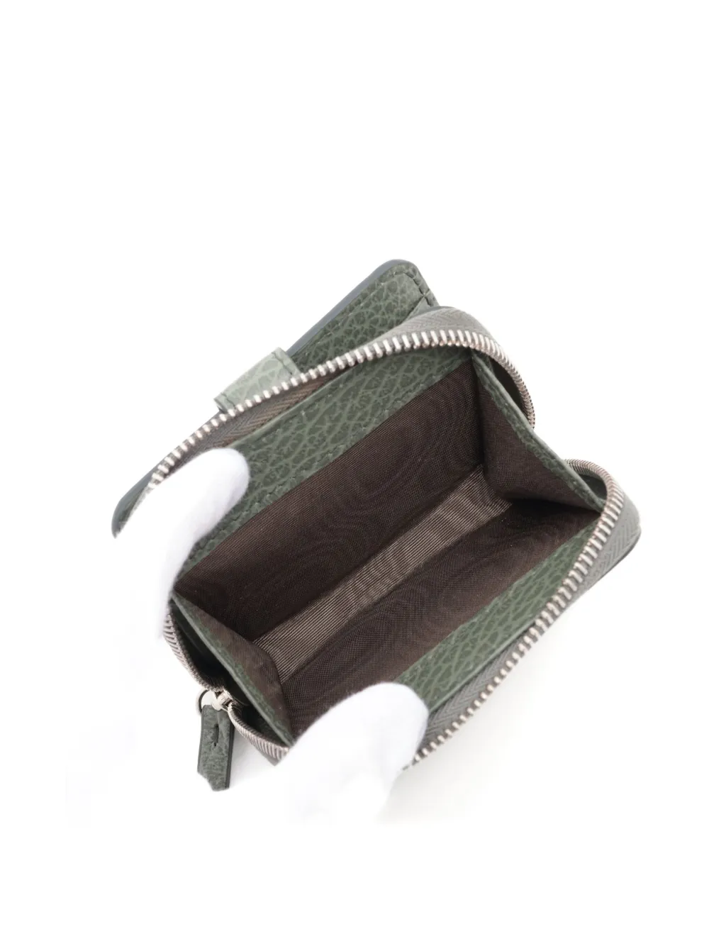 Pre-owned Maison Margiela 2020-2025s Zip Wallet In Green