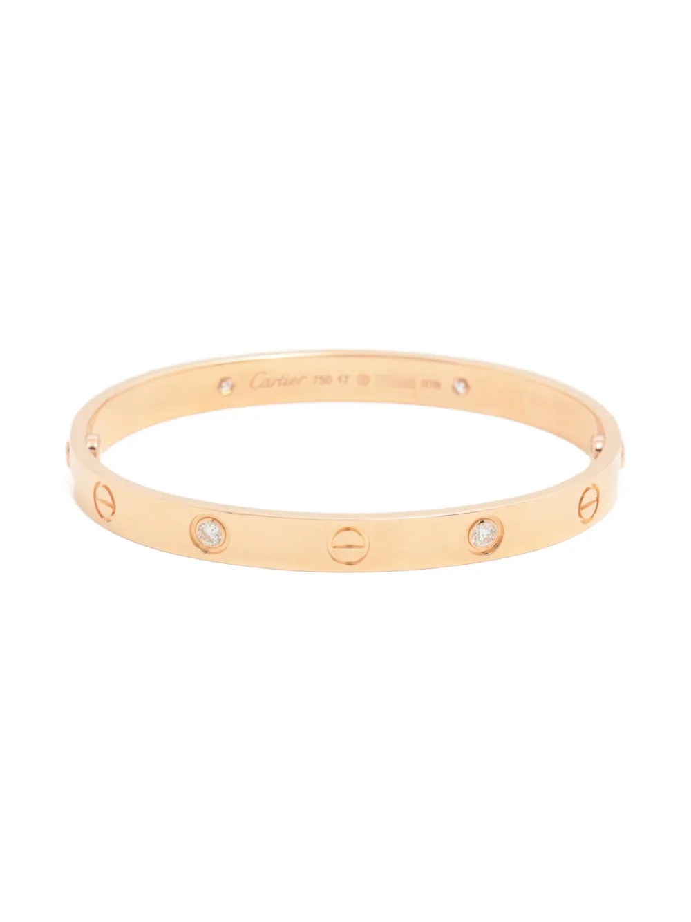 Cartier 2023 Love SM ダイヤモンド ブレスレット 18Kゴールド - ゴールドトーン