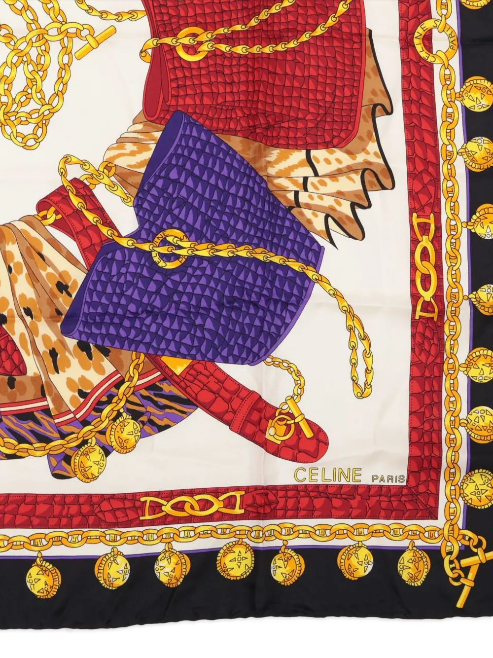 Celine Pre-Owned 1980s chain-print scarf | Image 2