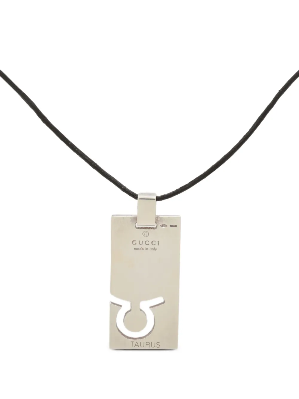 Gucci Pre-Owned collar con dije Taurus 2000 | plateado | Image 1