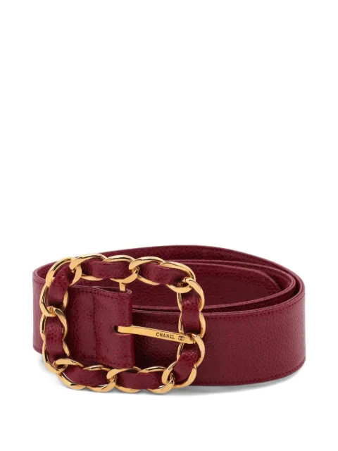 CHANEL Pre-Owned 1990-2000s chain-buckle belt