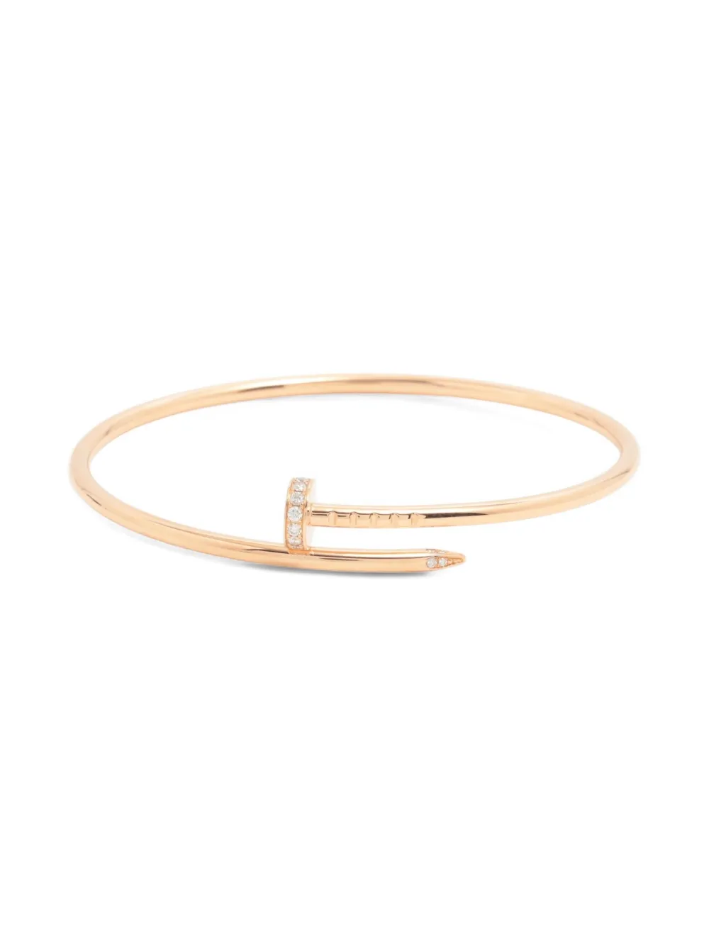 Cartier 2020 ジュストアンクル SM ダイヤモンド ブレスレット 18Kローズゴールド - ゴールドトーン