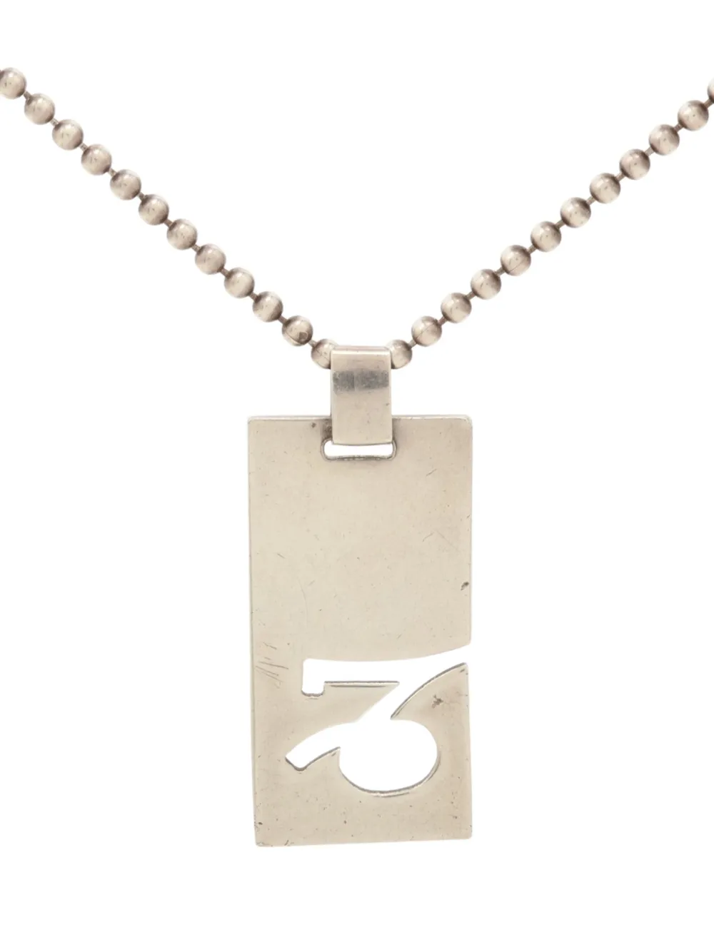 Gucci Pre-Owned collar con dije de capricornio 1990 | plateado | Image 1