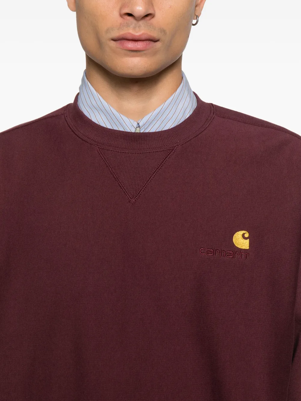 Carhartt WIP American Script sweater met logo Rood