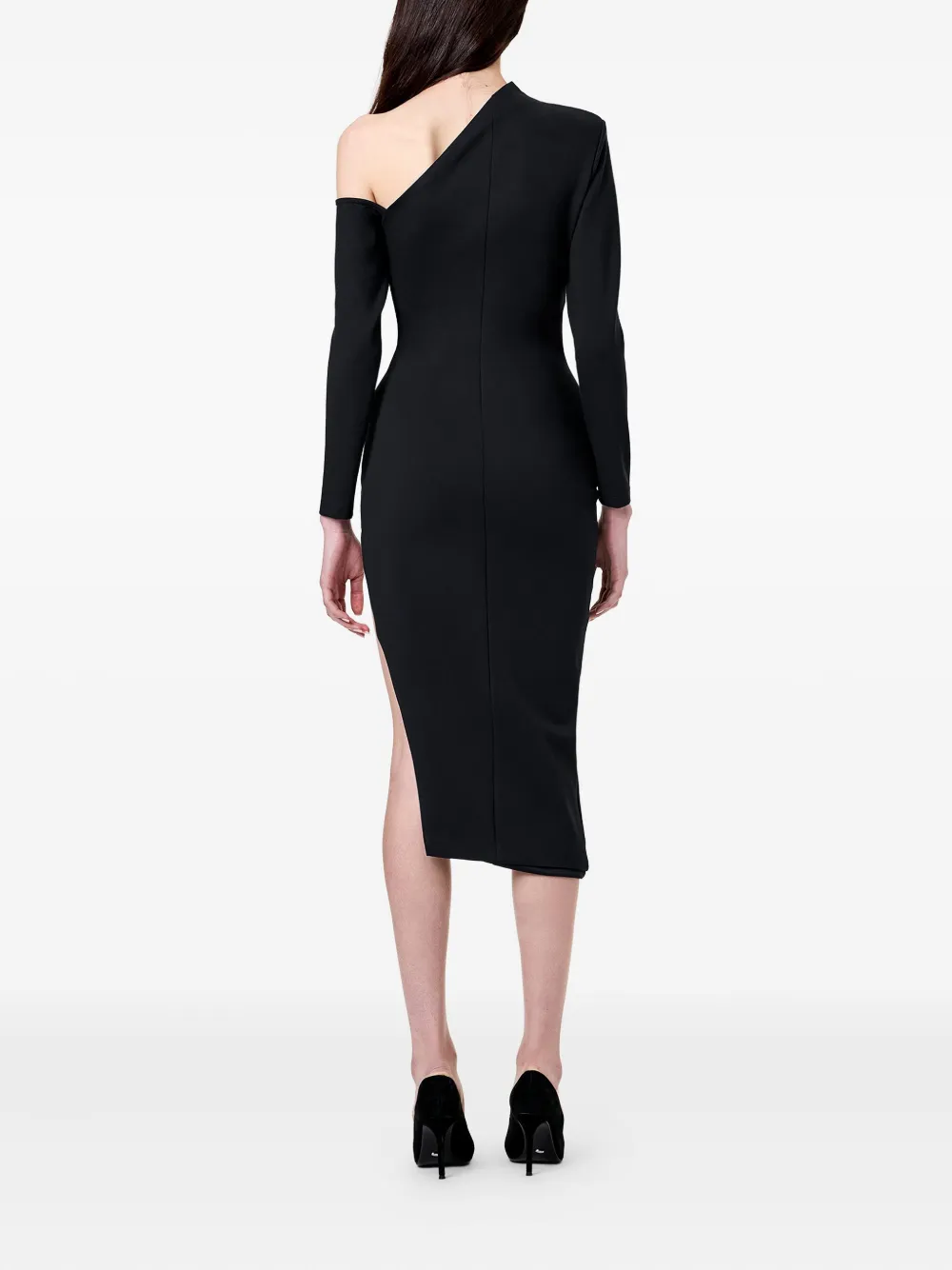 Nicholas Shiloh asymmetrische jurk met split Zwart