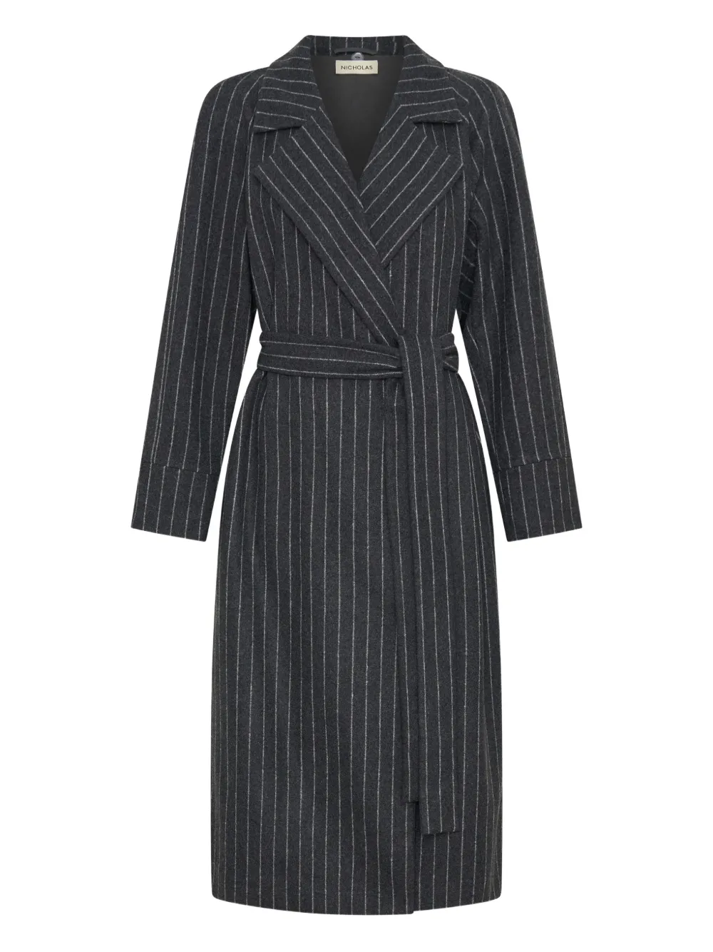 Nicholas Candice Mantel mit Nadelstreifen | Grau | Image 1