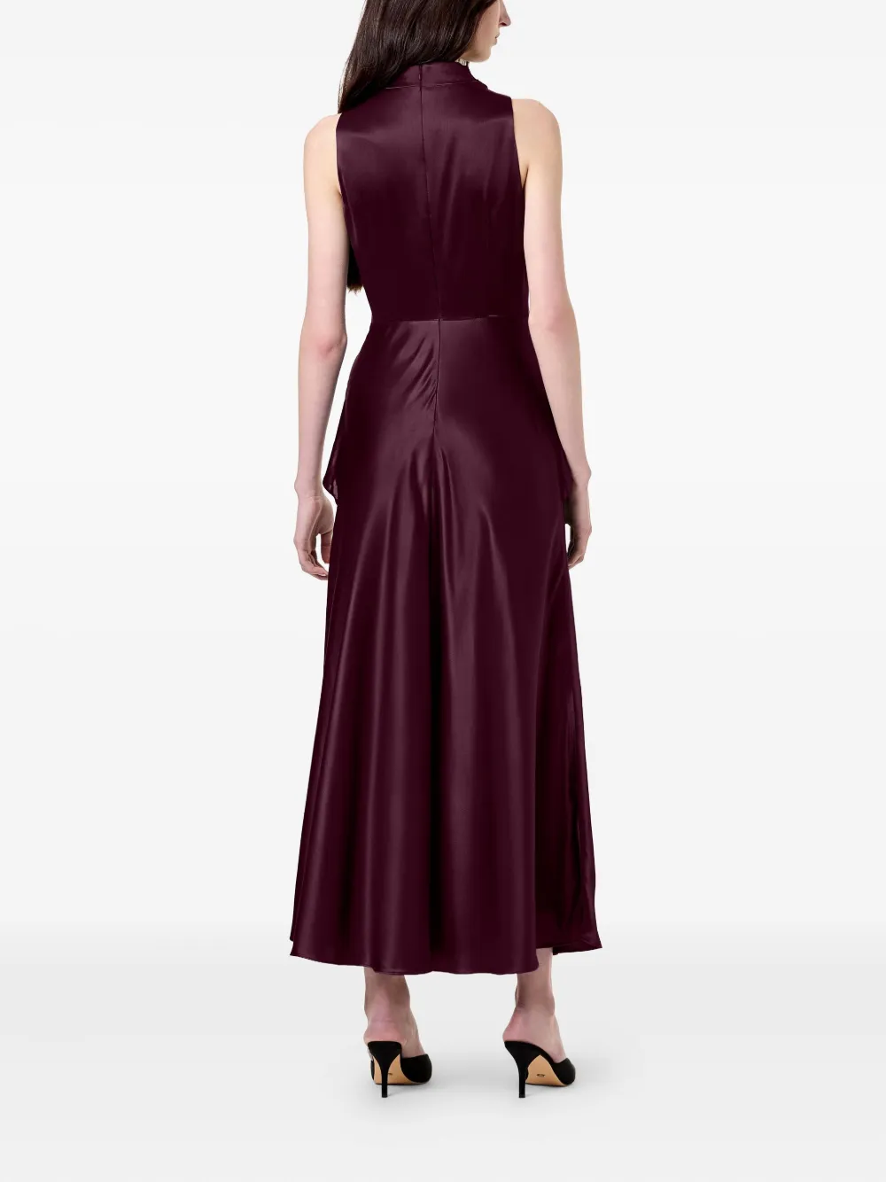 Nicholas Esmara Mock-neck Maxi Dress In Purple